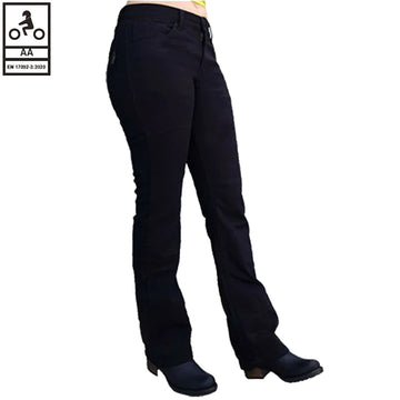 Grouse Ladies Motorcycle Lined with Kevlar Jeans Black