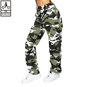 Robin Women Motorcycle Lined with Kevlar Cargo Pants Grey