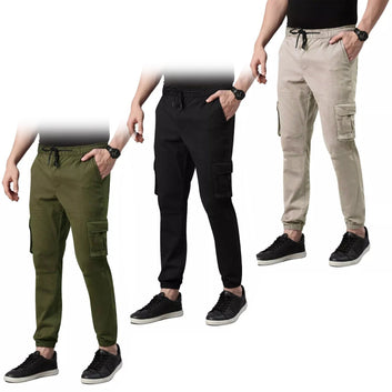 Charlie Men's Casual Stretch Motorcycle Cargo Kevlar Lined Pants