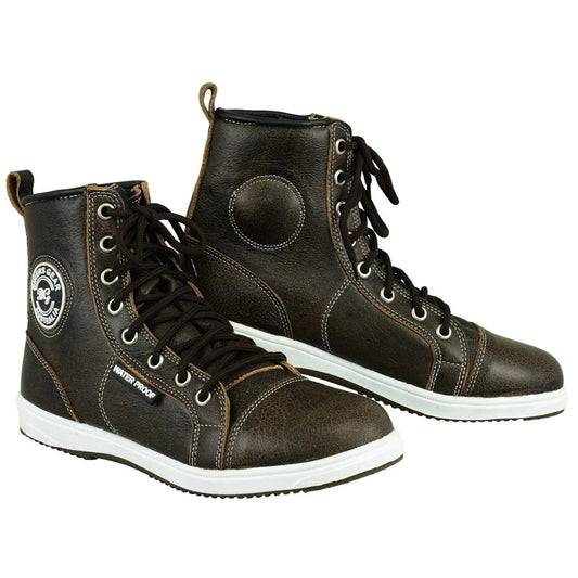 Bikers Gear Australia Motorcycle Waterproof Sports Touring Boot Leather Sneaker