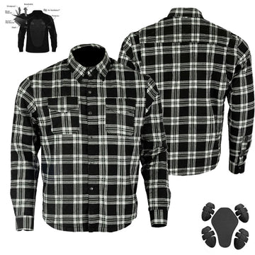 Bikers Gear Australia City Flannel Lumberjack Shirt Black