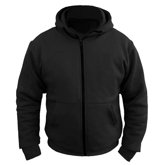 Motorcycle Alpha Lady Protective Motorbike Hoodie Black CE Armour