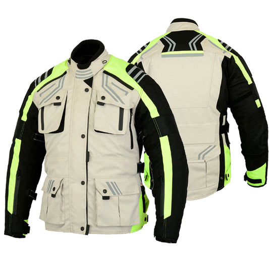 Motorcycle Velocity Jacket Waterproof Textile & Cordura Touring Jacket