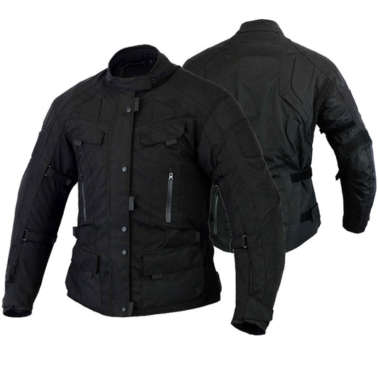 Motorcycle Infinity Cruze Adventure Textile Cordura Jackets Black