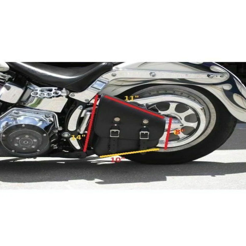 Bikers Gear Australia Motorcycle Harley Style Softail Single Saddle Bag