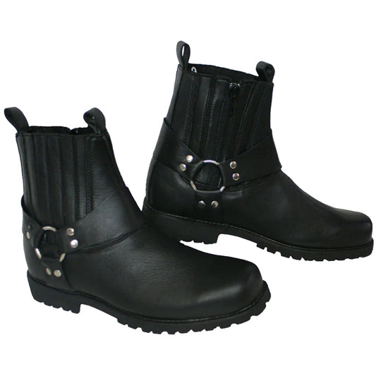 Bikers Gear Australia Rebel Men Short Biker Leather Boots