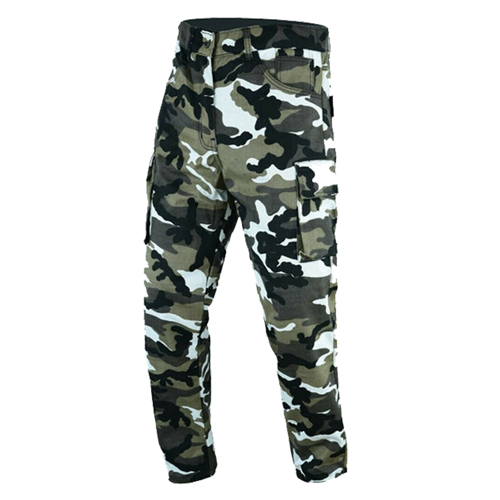 Robin Men Motorcycle Lined with Kevlar Cargo Pants Grey