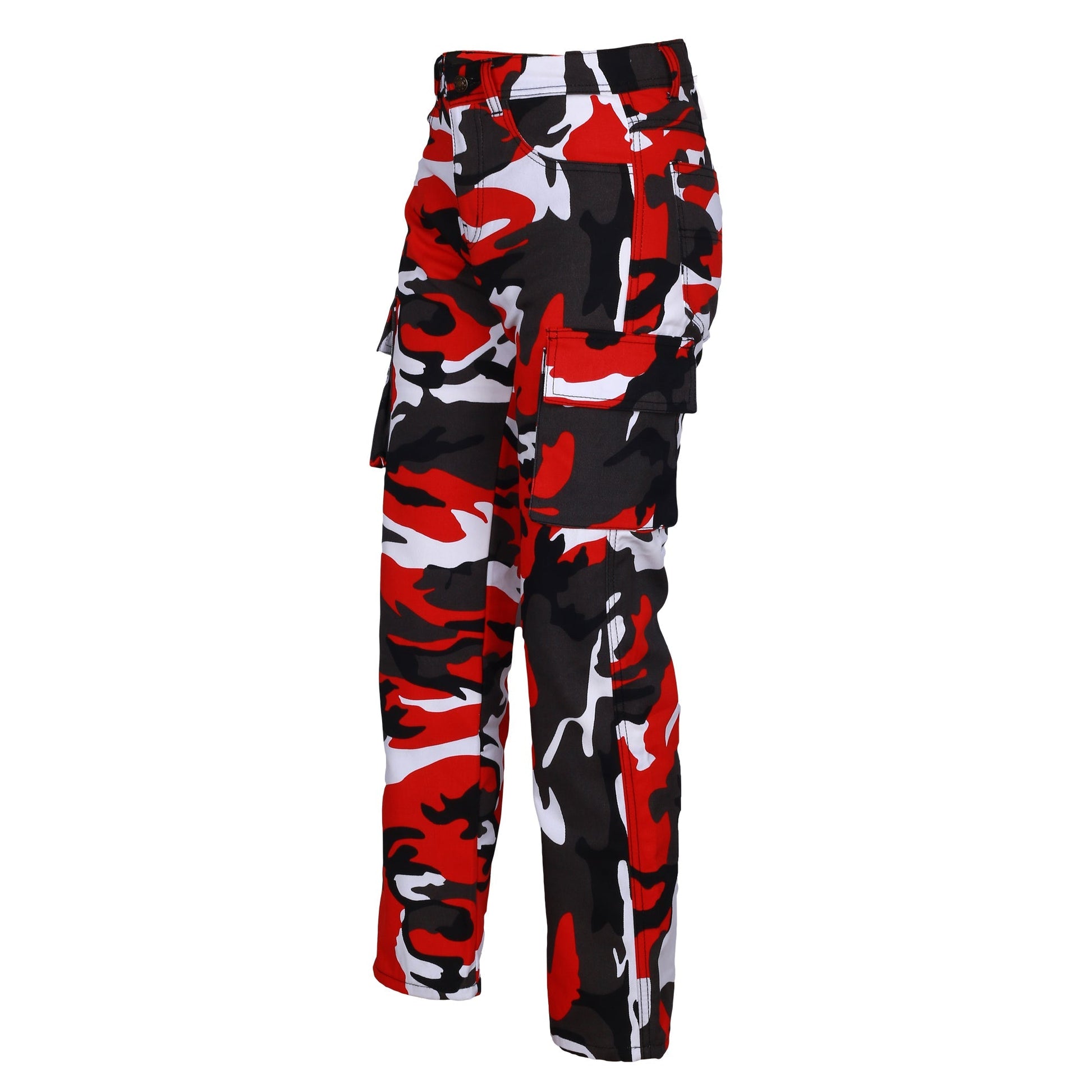 Robin Mens Motorcycle Lined with Kevlar Cargo Pants Red/Camo