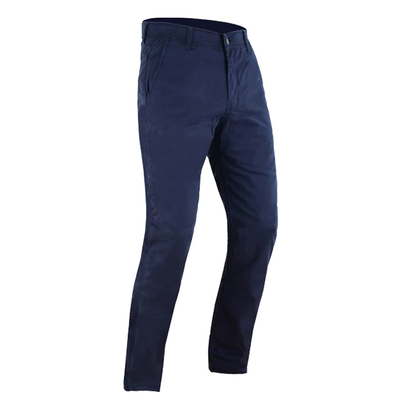 Stork Mens Motorcycle Lined with Kevlar Chinos Pants Blue