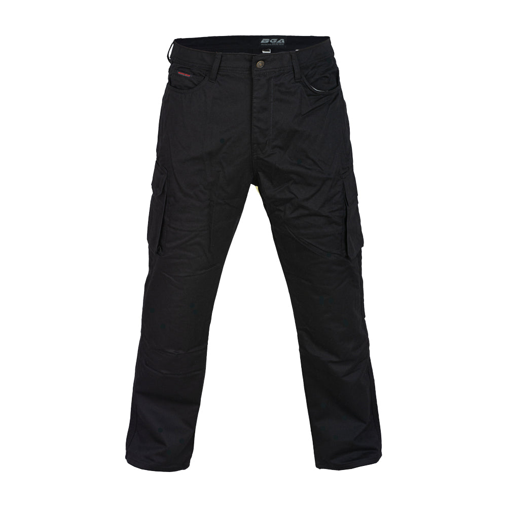 Robin Mens Motorcycle Lined with Kevlar Cargo Jeans Black