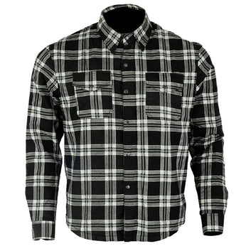 Bikers Gear Australia City Flannel Lumberjack Shirt Black