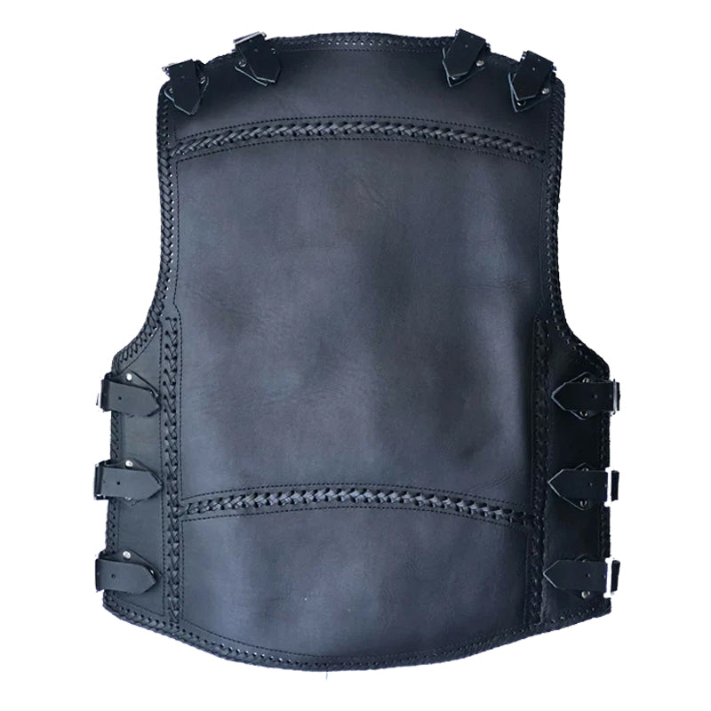 Bikers Gear Australia Albany HD 3mm Motorcycle Club Vest Black