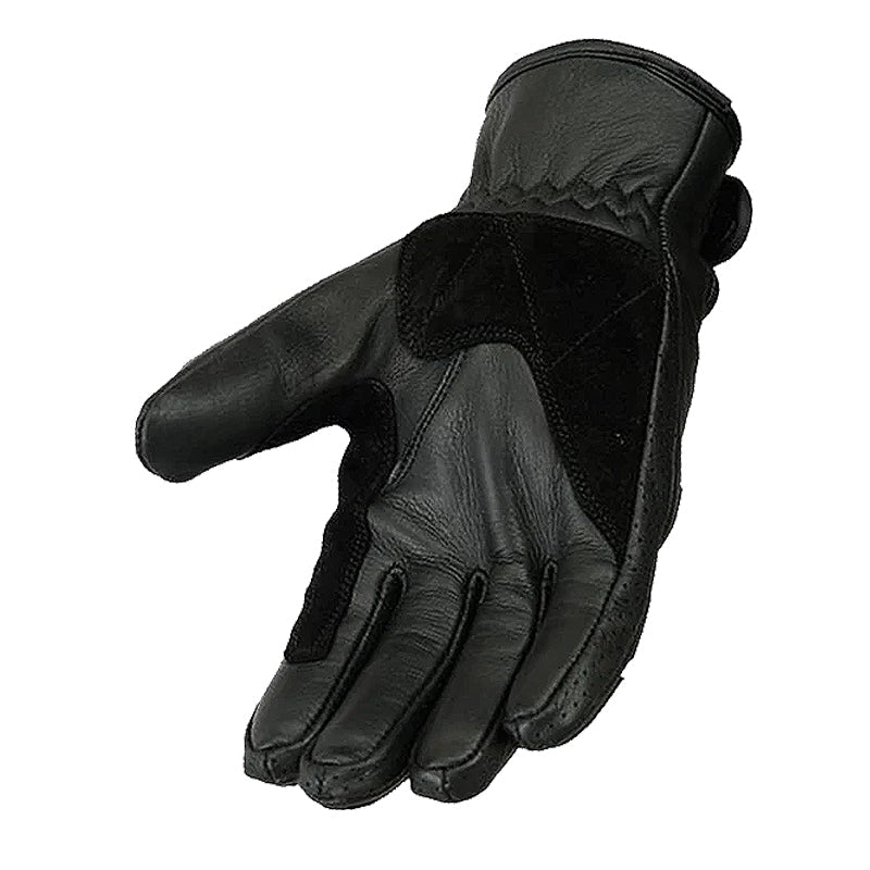 Bikers Gear Australia Tasker Leather Motorcycle Gloves Distressed Charcoal