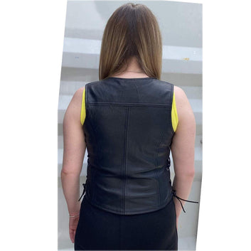Bikers Gear Australia Fury Lady Leather Motorcycle Vest