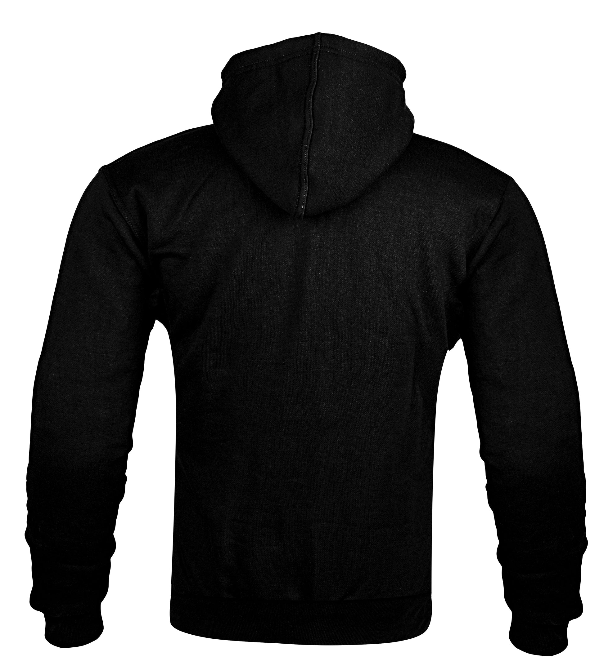 Mens Alpha Protective  Motorcycle Hoodie Lined with Kevlar Black