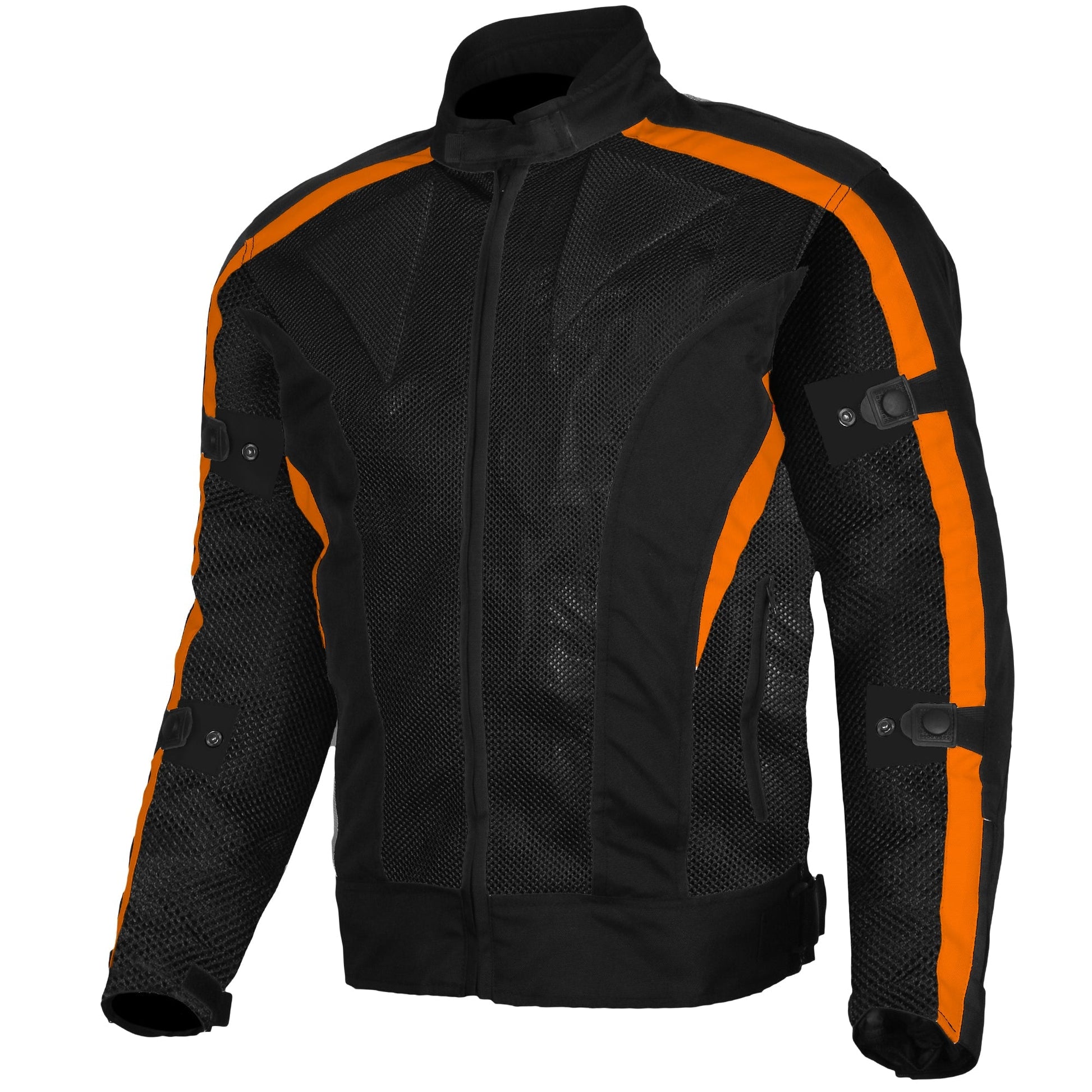 Bikers Gear Australia Chicane Summer Mesh Jacket Black/Orange - Premium Men Cordura Jackets - Just £58.99! Shop now at Australian Bikers Gear