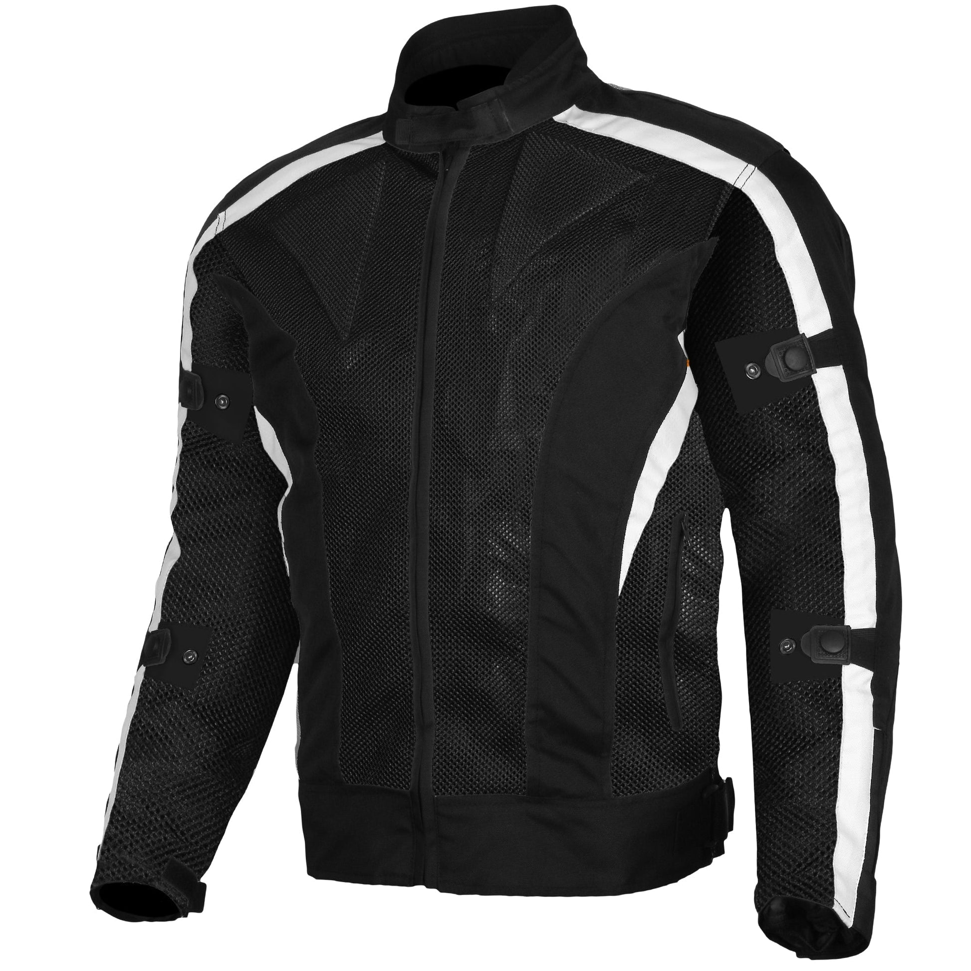 Bikers Gear Australia Chicane Summer Mesh Jacket Black/White - Premium Men Cordura Jackets - Just £58.99! Shop now at Australian Bikers Gear