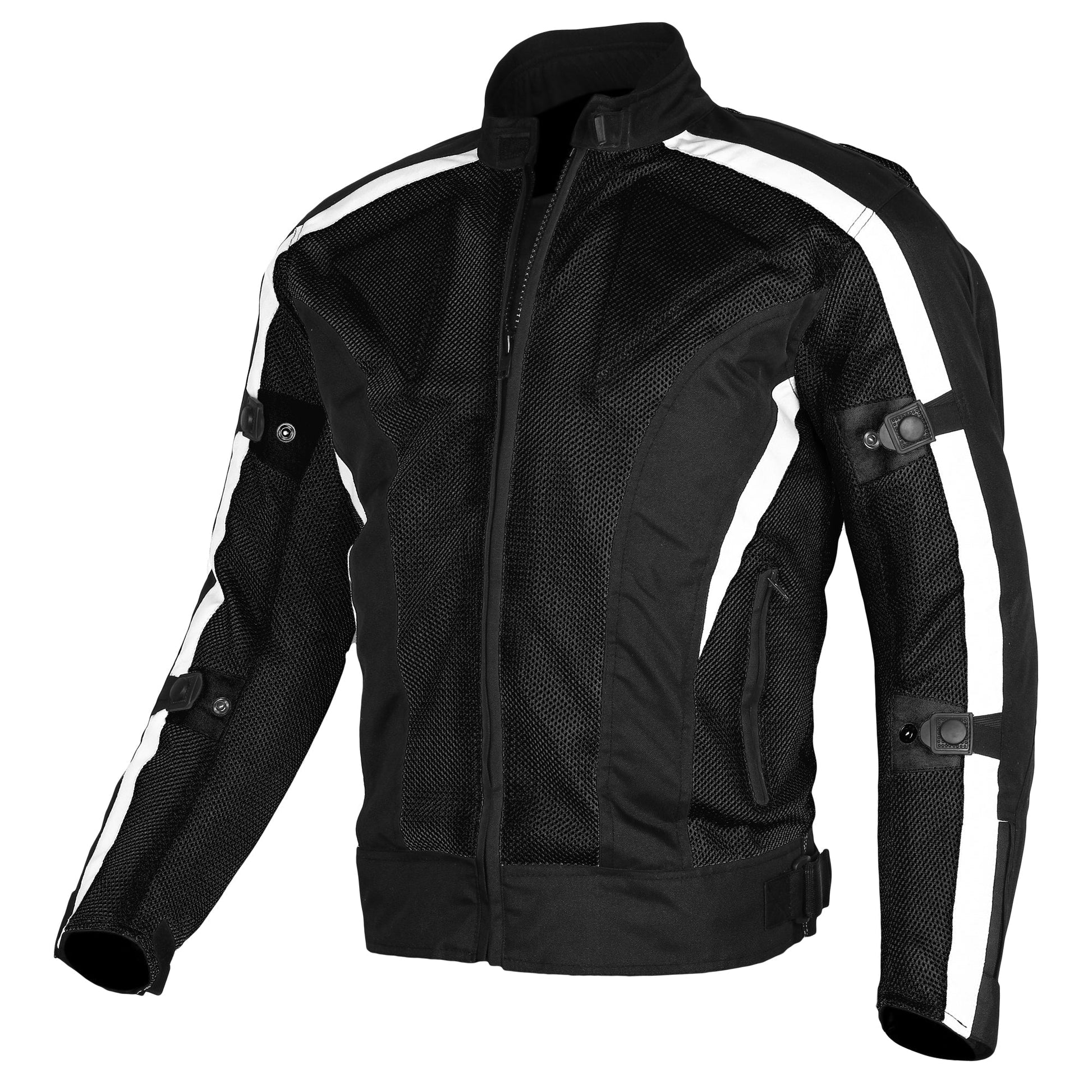 Bikers Gear Australia Chicane Summer Mesh Jacket Black/White - Premium Men Cordura Jackets - Just £58.99! Shop now at Australian Bikers Gear