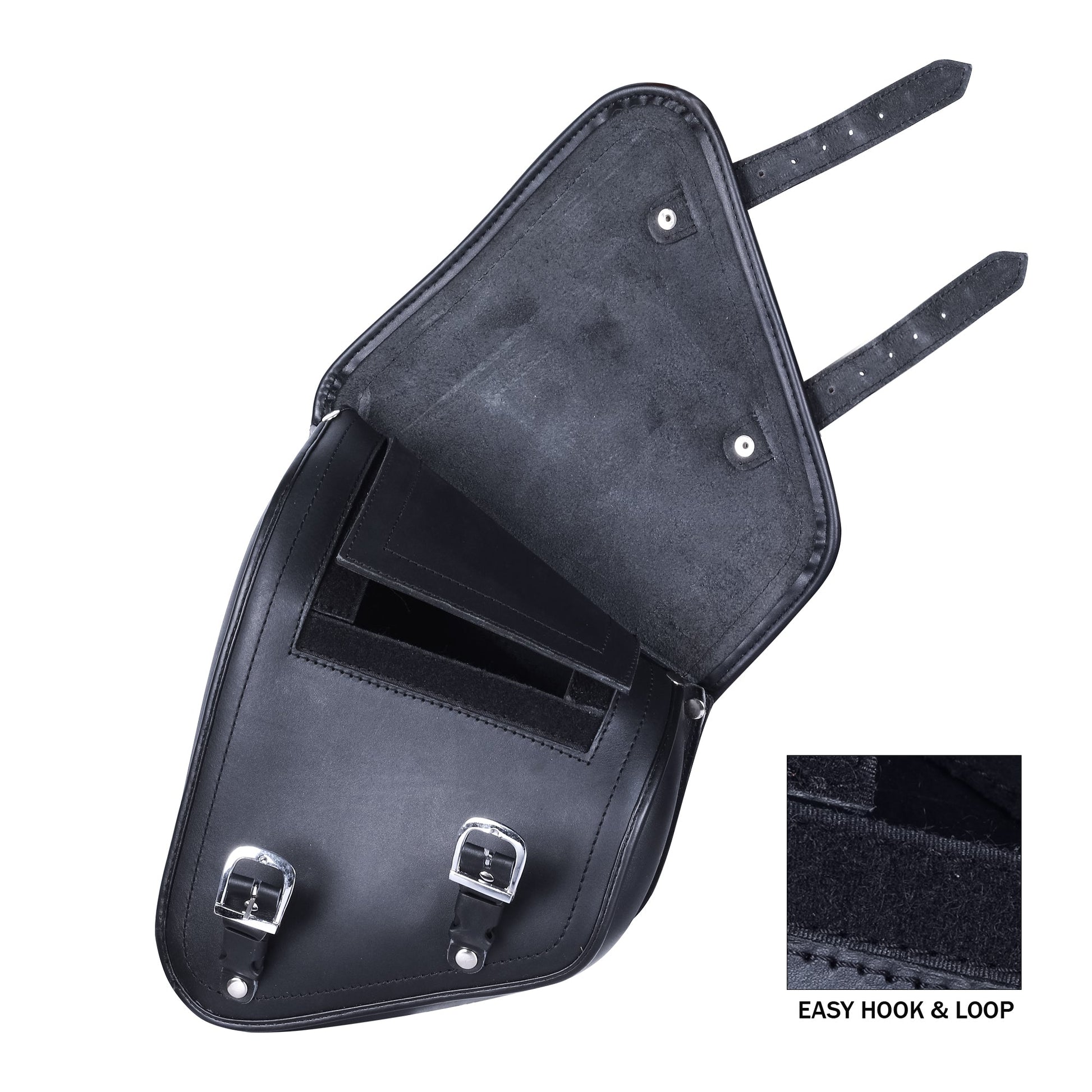 Bikers Gear Australia Motorbike Cruiser Harley Style Leather Swingarm Softail Solo Bag