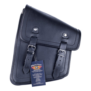 BGA Roll Out Harley Softail Swingarm Left Side Leather Bag slim