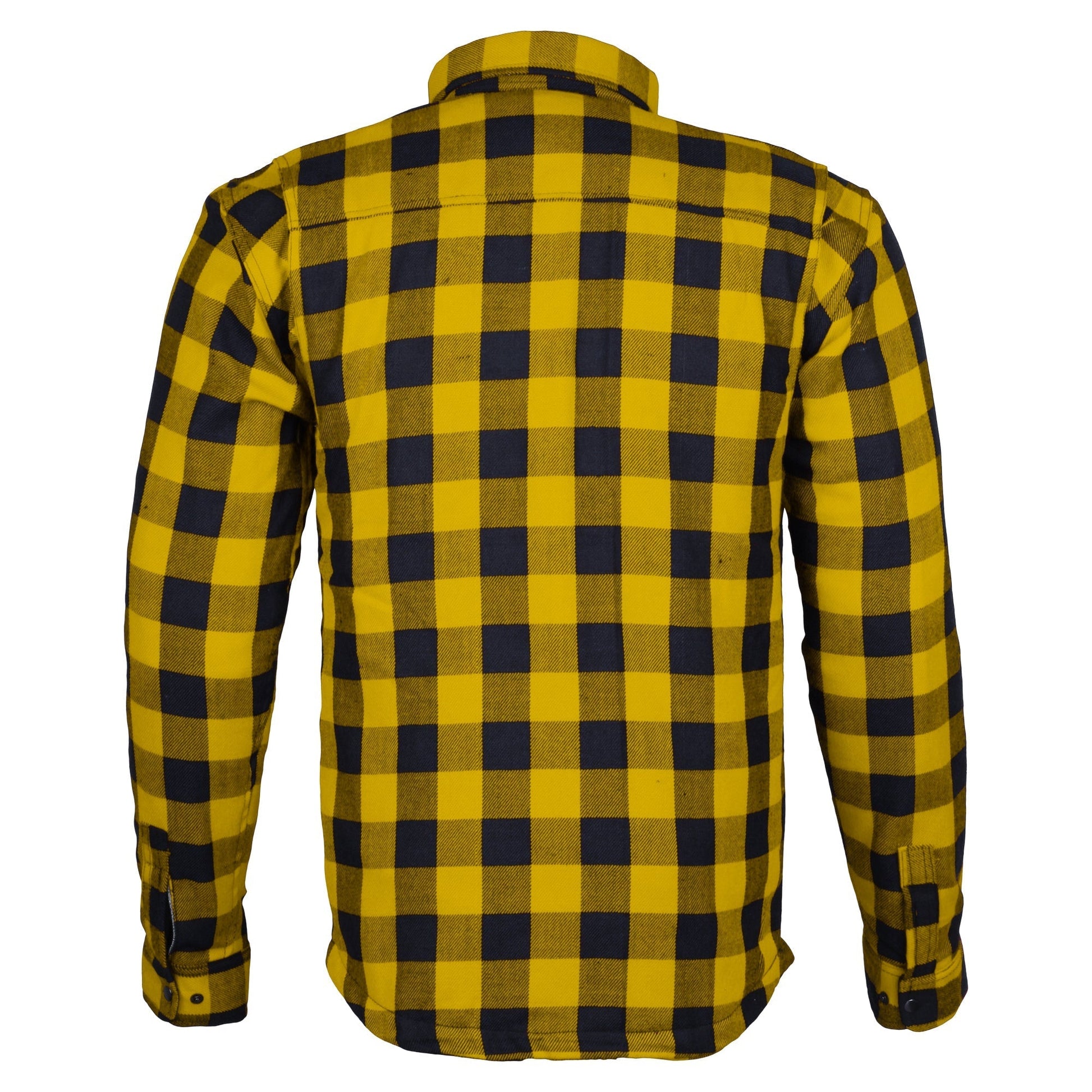 Bikers Gear Australia Exo Protective Motorcycle Flannel Shirts Yellow - Premium Men Protective Shirts - Just £68.98! Shop now at Australian Bikers Gear