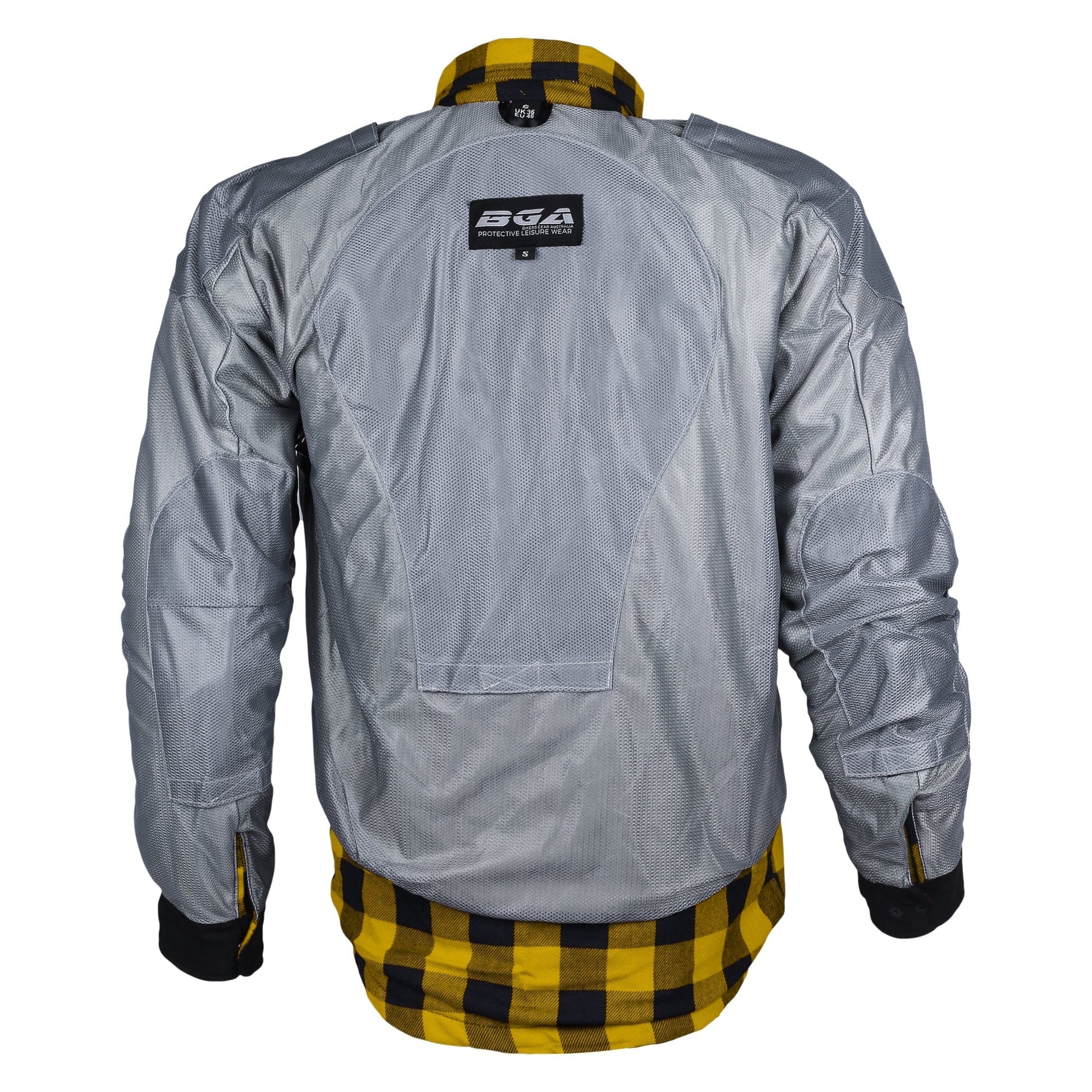 Bikers Gear Australia Exo Protective Motorcycle Flannel Shirts Yellow - Premium Men Protective Shirts - Just £68.98! Shop now at Australian Bikers Gear