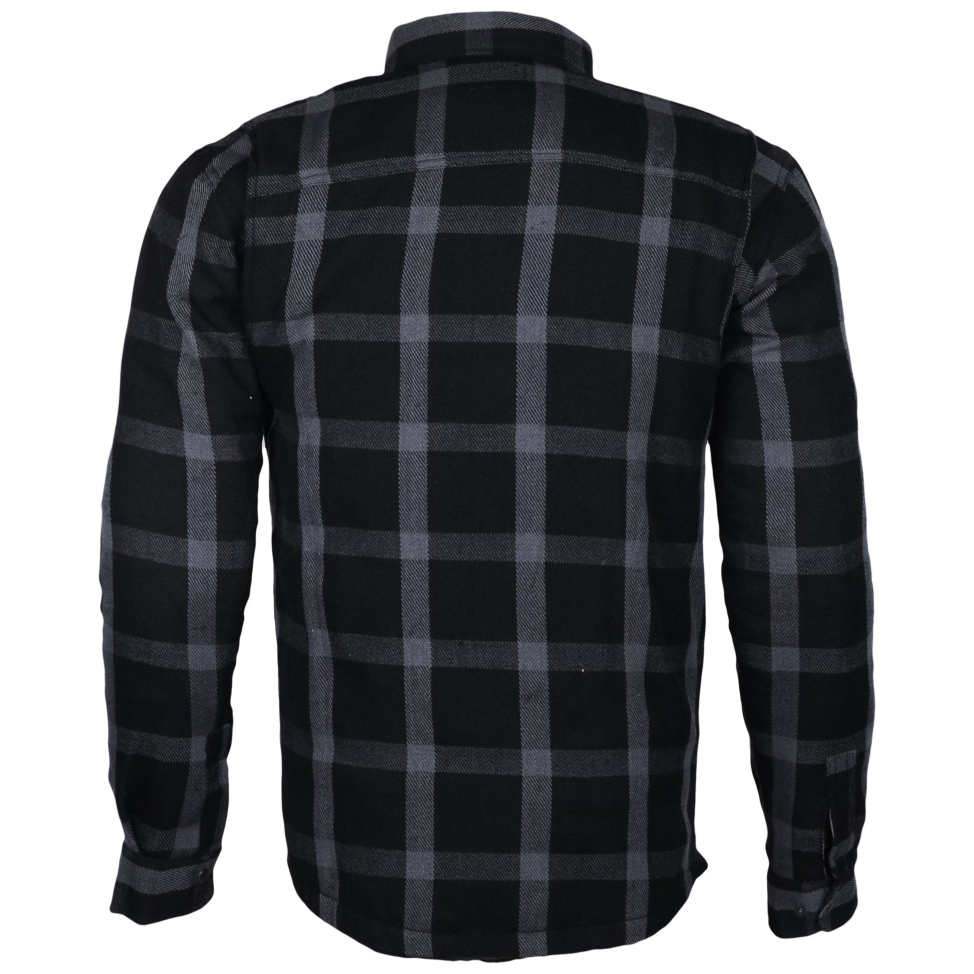 Bikers Gear Australia Exo Protective Motorcycle Flannel Shirts Grey/Black - Premium Men Protective Shirts - Just £68.98! Shop now at Australian Bikers Gear