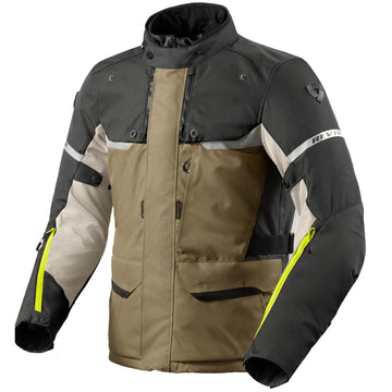 Motorcycle Outback 4 H2O Textile Jacket Green Anthracite