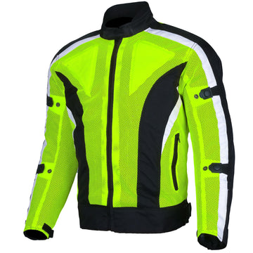 Bikers Gear Australia Chicane Summer Mesh Jacket Black/Green - Premium Men Cordura Jackets - Just £58.99! Shop now at Australian Bikers Gear