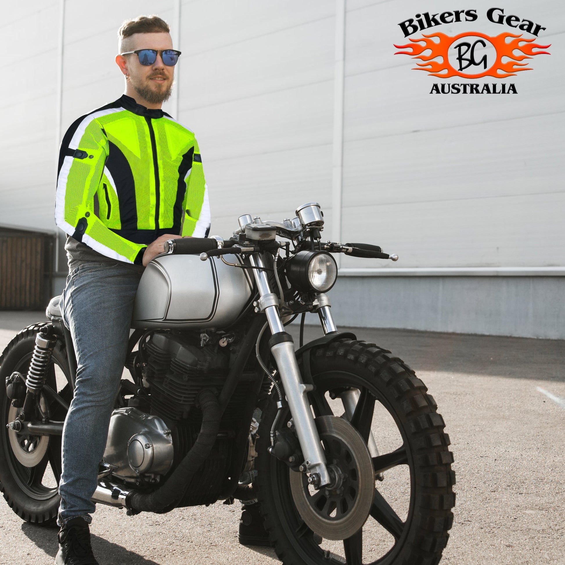 Bikers Gear Australia Chicane Summer Mesh Jacket Black/Green - Premium Men Cordura Jackets - Just £58.99! Shop now at Australian Bikers Gear