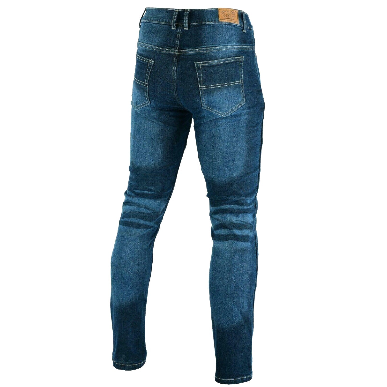 Highway Mens Motorcycle Stretch Lined with Kevlar Jeans Blue