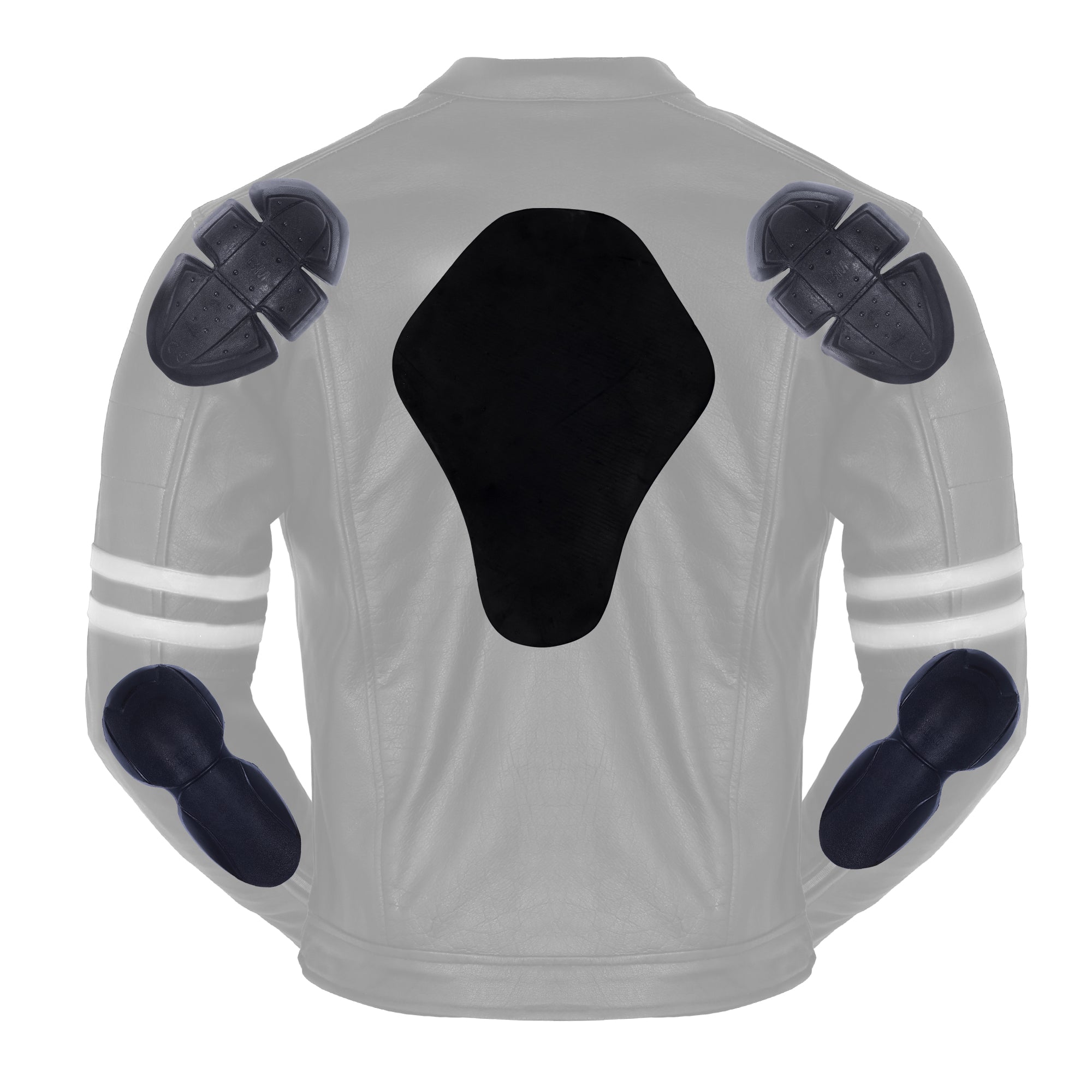 Motorcycle Leather Vintage Jacket The Rocker Black White