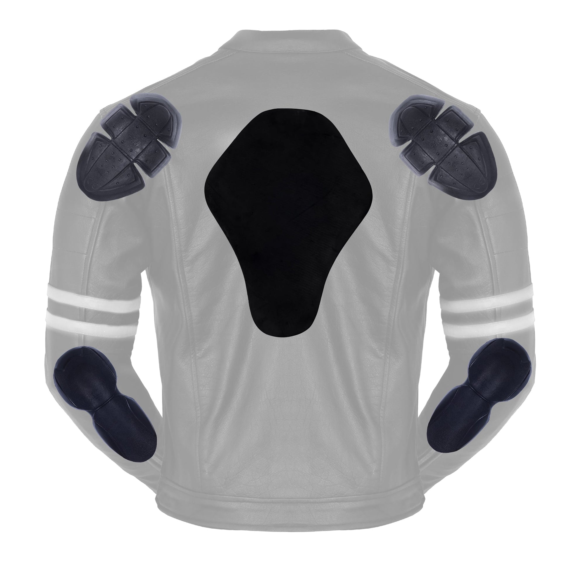 Motorcycle Leather Vintage Jacket The Rocker Black White