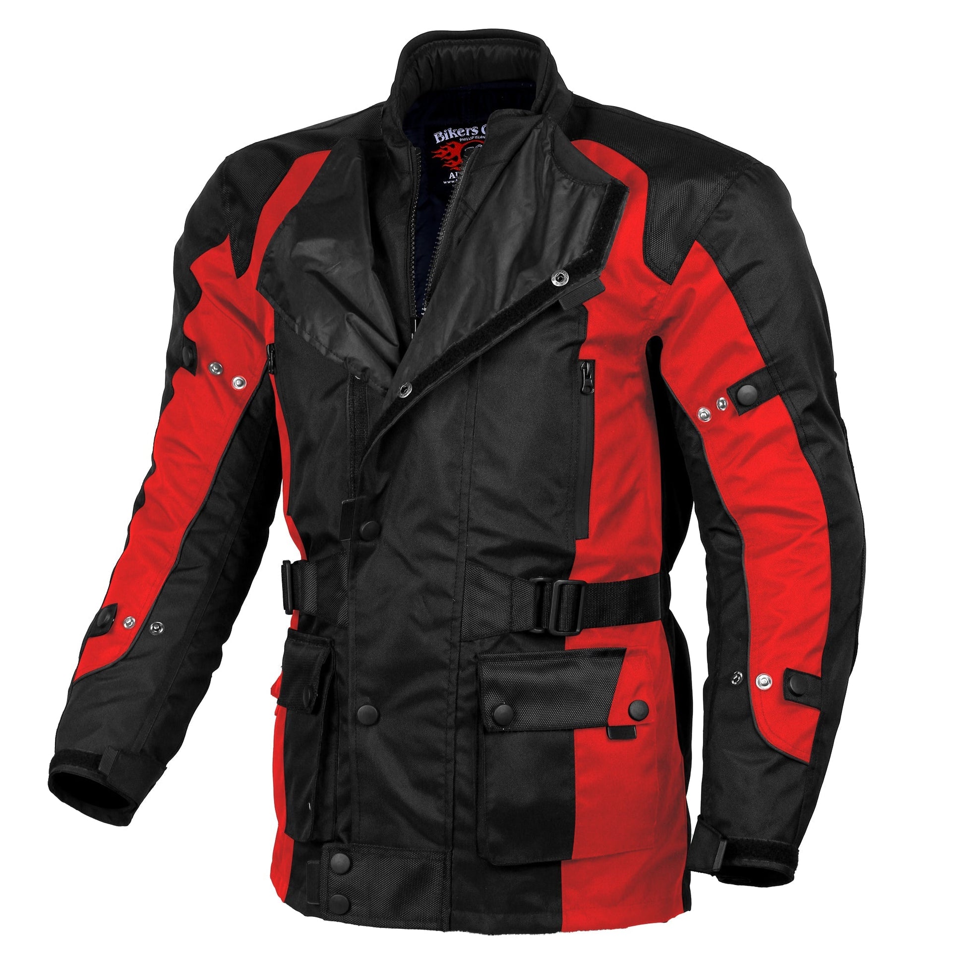 Bikers Gear Australia Avalanche WP Cordura Textile Jacket Red - Premium Men Cordura Jackets - Just £68.98! Shop now at Australian Bikers Gear
