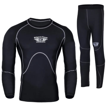 Compression Base Layer Winter Thermal Under Full Suit Tights Shirt Lycra Garment